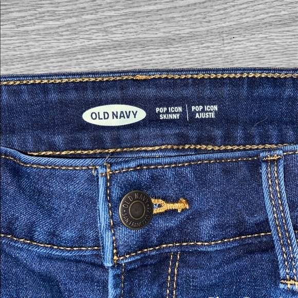 Old Navy pop icon skinny blue ripped jeans - Picture 3 of 3